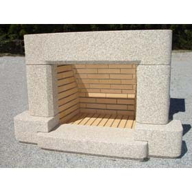 Eléments de pierre sciée (cheminée)