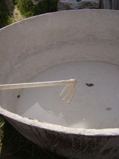 le brassage de la pâte