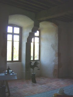 la grand salle du prieuré de Colombier