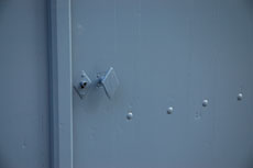 poignée de la porte charretière