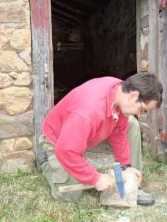 Retaille d'une pierre