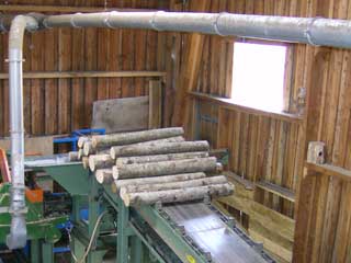 châtaignier trié pour le bardeau